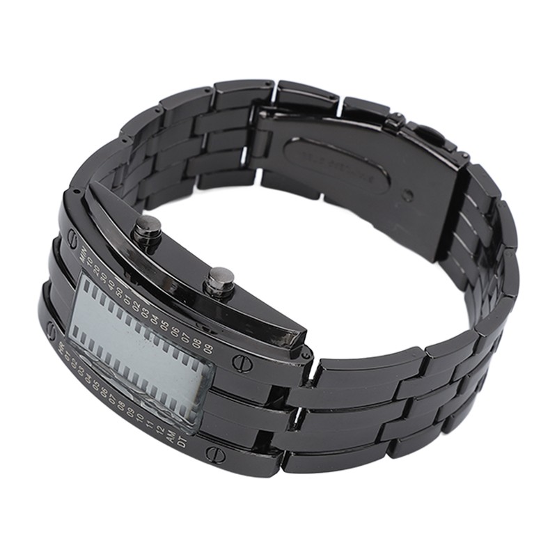 Men's Watch Fashion Exquisite Waterproof Alloy Men's LED Watch with