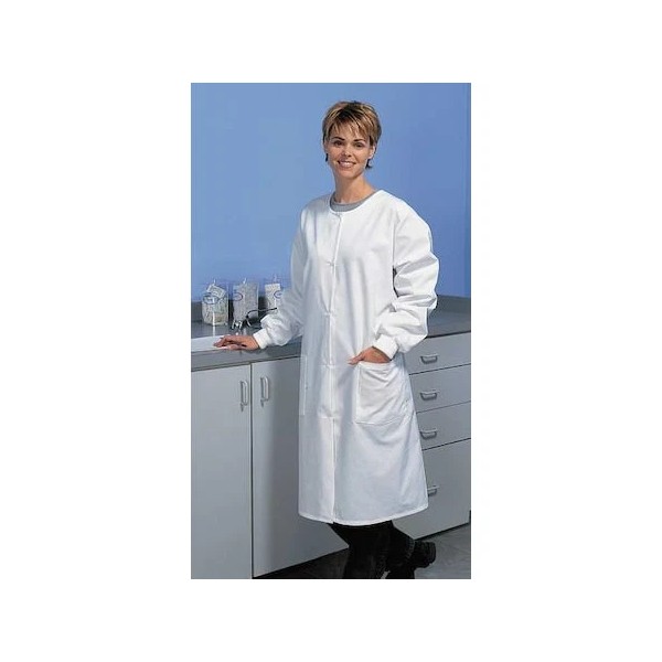 LANDAU 3178 WWP XS Lab Coat, Cotton Poplin/Polyest