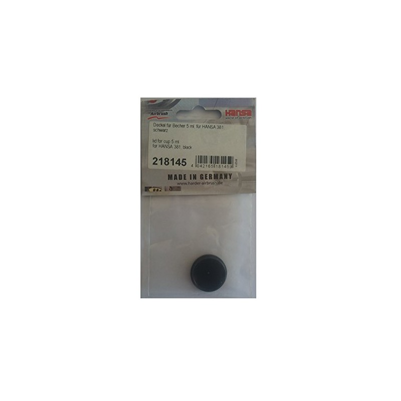Hansa-couvercle pour réservoir de 5 ml no 218145 noir