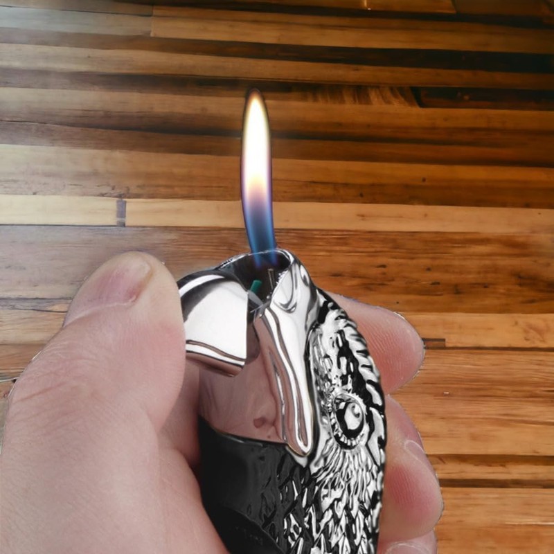 VOGEERA Butane Torch Lighter, Creative Eagle Head Lighter, Windproof Adjustable