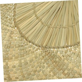 VILLFUL Handmade Straw Woven Fan Cooling Fan for Home Decor Easy to Carry Design for Parties Beaches and Outdoor Use for Elderly