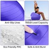 APEXUP Yoga Ball Exercise Ball, Pilates Ball, Anti Slip Stability