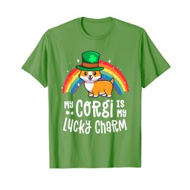 Corgi Lucky Charm Dog St Patricks Day Shirt For Women Gift T-Shirt