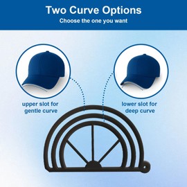 Hat Brim Benders,Hat Curving Band Ball Cap Brim Shaper, Dual-Slot Hat Shapers for Stylish Curves,Convenient Hat Curving Band(3-Pack)