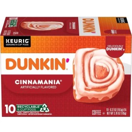 Dunkin' Dunkin’ Cinnamania Flavored Coffee 10 Keurig K-Cup Pods