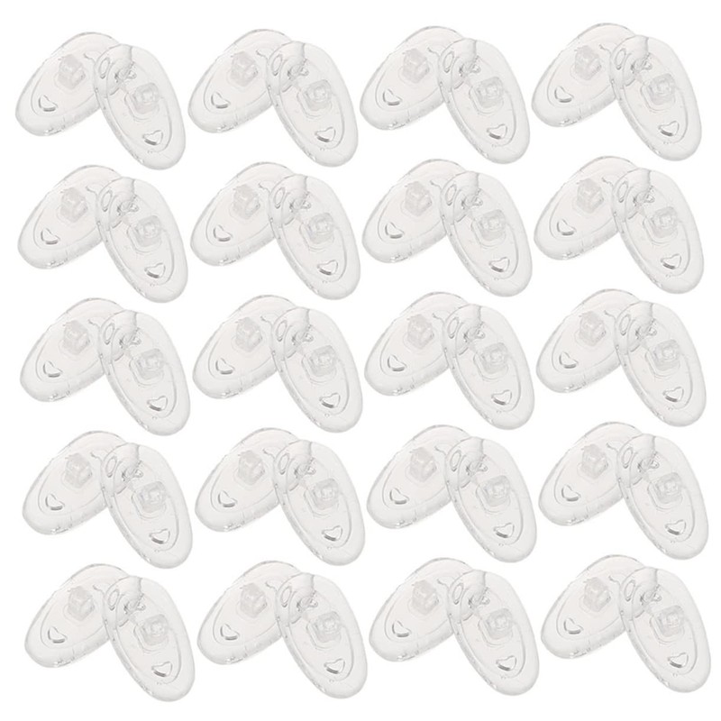 NOLITOY 40pairs Non- Nose Pads for Glasses Comfortable Eyeglass Nose