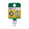 KYOTO TOOL (KTC) 6-Sided Socket B2-06-H, Insertion Angle: 6.3 mm