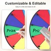 Retbtnm 12 Inch Prize Wheel, 12 Slots Color Spinning Wheel