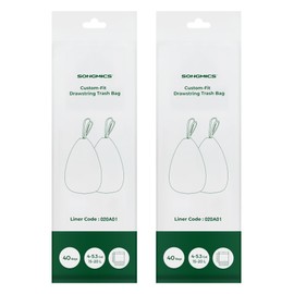 SONGMICS Sacchi Spazzatura con Manici a Cordoncino, 15-20L