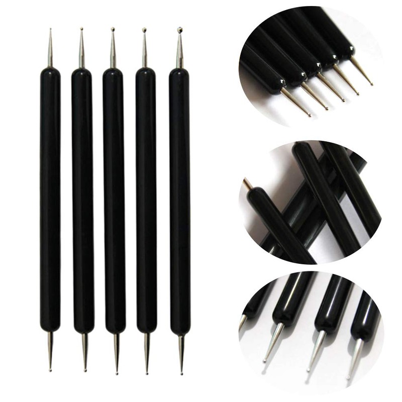 5 Pcs Embossing Tool,Embossing Stylus Set with Different Size Double,Mandala