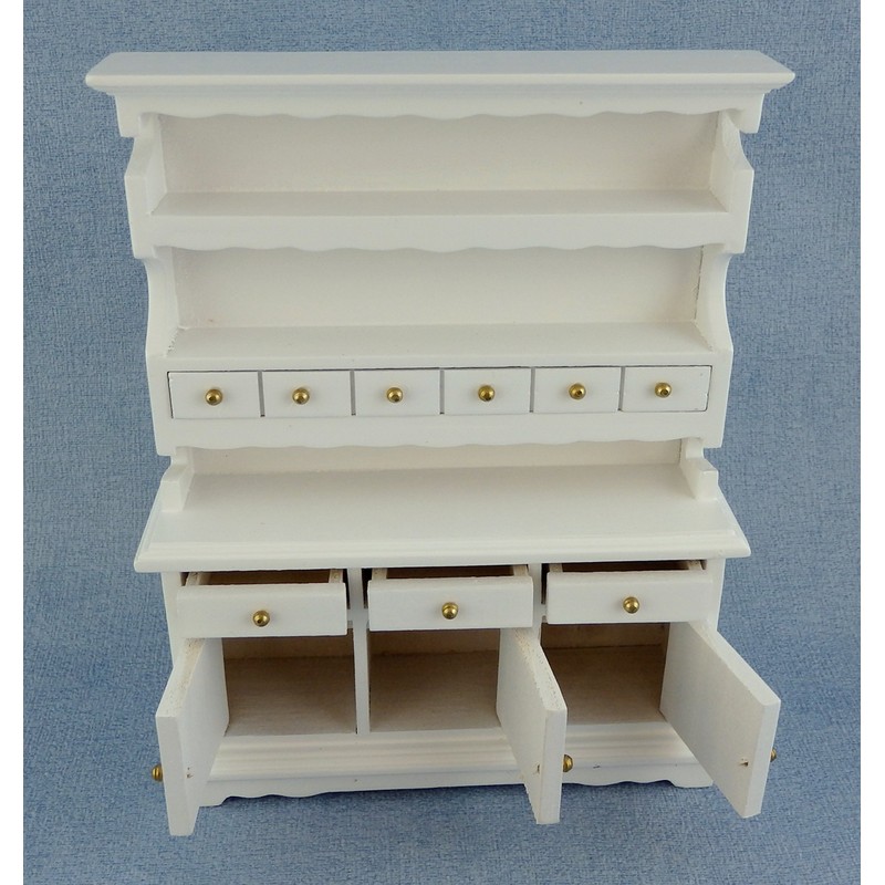 Melody Jane Puppenhaus Miniatur Küche Esszimmer Möbel Weiß Holz Kommode
