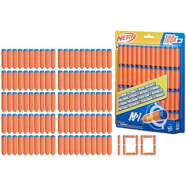 Nerf N Series N1 Darts, Includes 100 Darts, Compatible Only