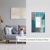 Art Turquoise Blue and Grey Paint Single Rocker Outlet Wall