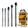 Masonry Drill Bits Set - Glass Drill Bits for Tiles,