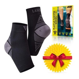 Langov Nano Socks, Neuropathy Socks (Pair) for Women & Men, Ankle Support Brace Small