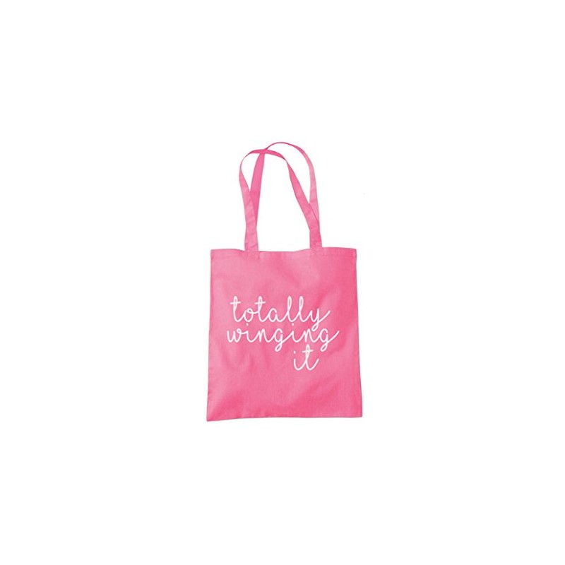 Totally Winging It - Tote Shopping Bag - Funny Slogan