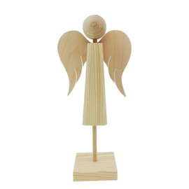 Wooden World – Wooden decoration angel christmas ornament stand ANGEL