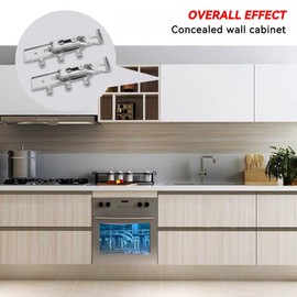 Agatige Riel De Armario, Rielo De Suspensión Gabinete De Pared Colgante Muebles Herrajes Armario Peso Colgante Gabinete Carril Gabinete De Cocina Soportes Colgantes Armarios De Servicio Pesado Percha