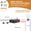 ZDRU 4 Pcs Cabinet Door Lamp Switch, On Off Closet