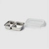 Jaju JAJU stainless steel square two compartment sharing cupboard_500ML, silver