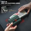VULKIT Mens Wallet RFID Blocking Leather Compact Trifold with Zippered