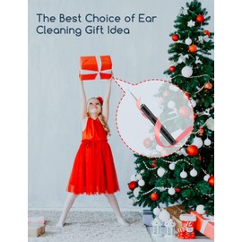 Qimic Ear Wax Removal, Ear Cleaner with Camera and Light, 1080P HD Otoscope, Ear Wax Removal Kit with 6 Ear Spoons, Ear Cleaning with 6 Pcs Ear Set, Ear Wax Removal Tool Camera for iOS & Android