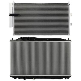 OCPTY Aluminum Radiator Replacement 2006-2011 for Acura for CSX,2006-2011 for Honda for Civic 2926 Plastic Radiator Auto Parts Complete radiator Radiator Engine Coolant Radiator Assembly Radiator
