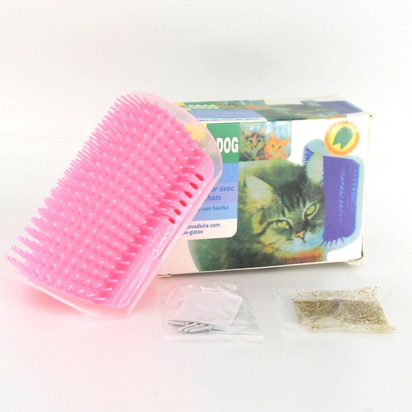 Cat Self Groomer Brushes, Wall Corner Groomers Soft Grooming Brush
