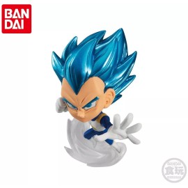 Bandai Dragon Ball Super Warriors Chou Senshi Mini Figure Goku Vegeta Jiren Zeno Trunks - Vegeta (Super Saiyan Blue)