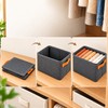 Foldable Clothes Storage Organizer Box with Handles – Non-Woven Fabric