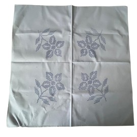 Mexican Embroidery Napkins, Set of 4, 70 cm x 70 cm (27 in x 27 in), Gabardine Fabric, Assorted Designs, DIY Embroidery (Cross Stitch 27 in)