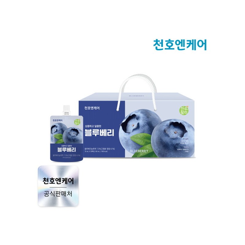 Cheonhoen Care 천호엔케어 하루활력 상큼달콤 블루베리 70ml 30팩 Cheonho Encare