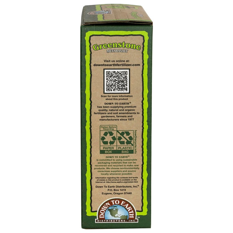 Down to Earth All Natural Greenstone Metabasalt, 5 lb Mineral