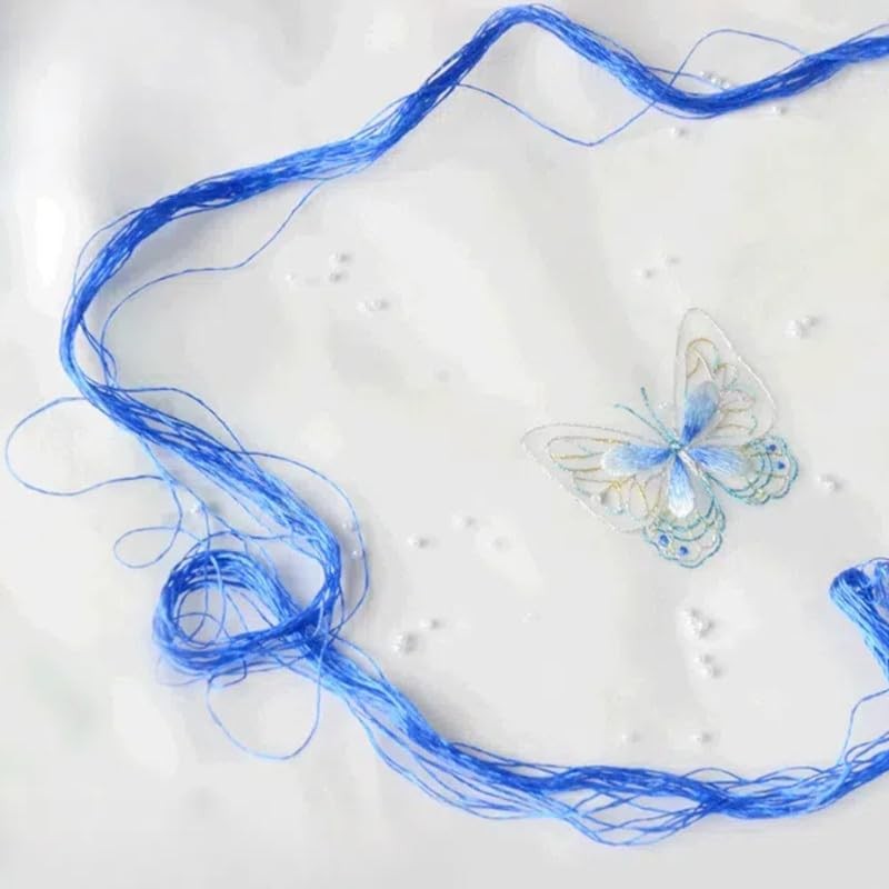 6pcs 20 Meters Gradient Red Embroidery Thread In 6 Colors