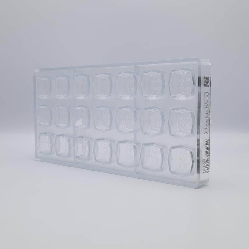 12149 28mm x 28mm x 15mm Clear Polycarbonate Candy Mold