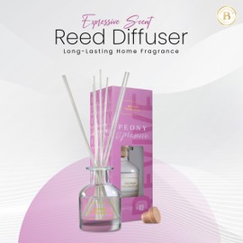 Brooklyn Fragrance Co. Aroma Diffuser - Long Lasting Premium Fragrance - Air Fresheners for Home Peony & Prosecco Scents- Fragrance Diffuser for a Large Room - 100ML