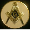 Freemason Masonic car emblem with white background