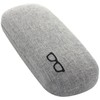 2235-01 Eyeglass Case, Metal, Hard, Round, Compact, Stylish, Fabric, Fabric,