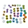 50PCS 6MM Round Glass Dragon Cat Eye Craft Cabochon Cameo