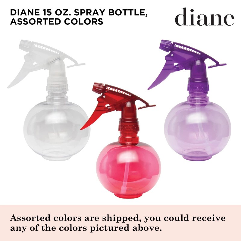 Diane Diane Spray Bottle, Assorted, 15 Oz Health and Beauty