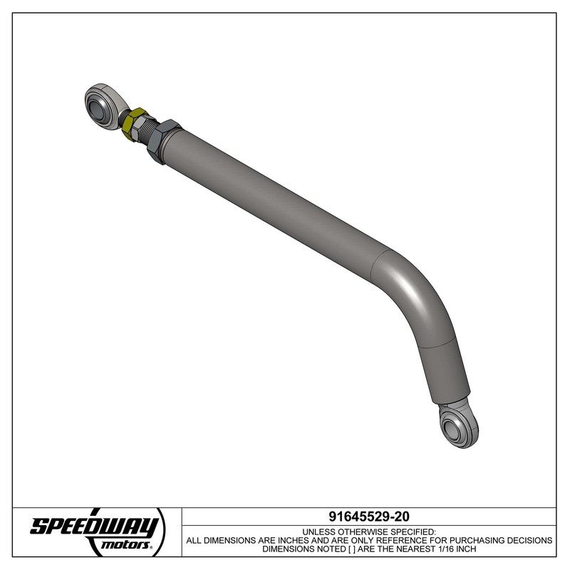 3.5 Bend Lightweight Chrome Moly Adjustable Panhard Bar, 20 In.