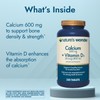 Nature's Wonder Calcium 600 mg with Vitamin D3 20 mcg