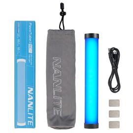 Nanlite PavoTube II 6CP LED Light Tube–RGB, 9.84" 10W CRI 95+ for Professional Photography, Video, and Live Streaming,Compact Design for Content Creators