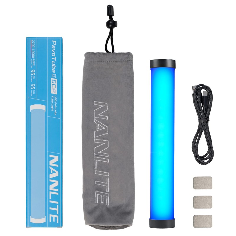 Nanlite PavoTube II 6CP LED Light Tube–RGB, 9.84" 10W CRI