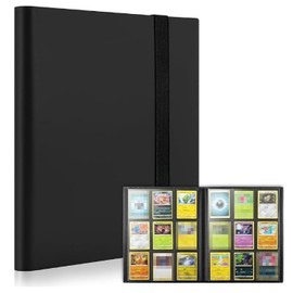 9 Pocket Trading Card Binder Holder, Card Binder for Game Cards Binder 9-Pocket, Sports Card Album with Card Sleeves, Basketball Card Sleeves Compatible with YuGiOh MTG Cards, Put Up To 360 Cards