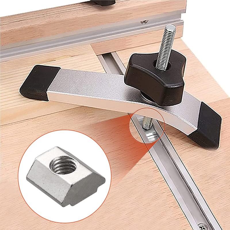 GETLITOOL Slide Nut, T Slot Nut 100PCS B Type Slide