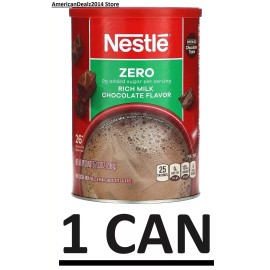 Nestlé Nestle Zero Added Sugar & Fat Free Rich Milk Chocolate Hot Cocoa 7.33 oz (1 CAN)