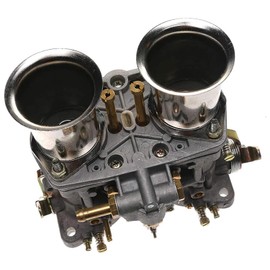 Trucktok 18990035 44 IDF Carburetor Replacement for Weber 44mm Carb 2 Barrel 1968-1979 Transporter Beetle Car 18990030 (With Air Horn)