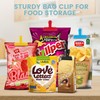 HOUSE AGAIN 8 Pack Stainless Steel Chip Bag Clips Covered