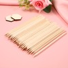 ROSENICE 100 Pieces Orange Wood Sticks Multifunctional Nail Sticks
